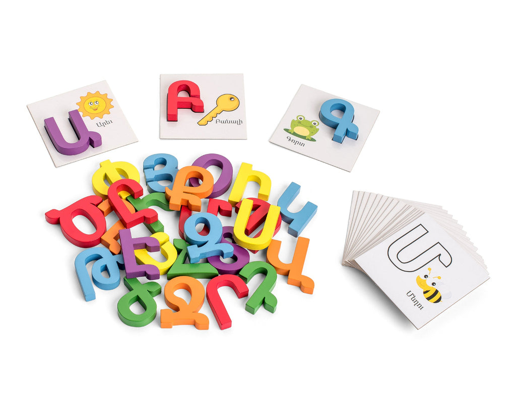 Block Letters With Flash Cards